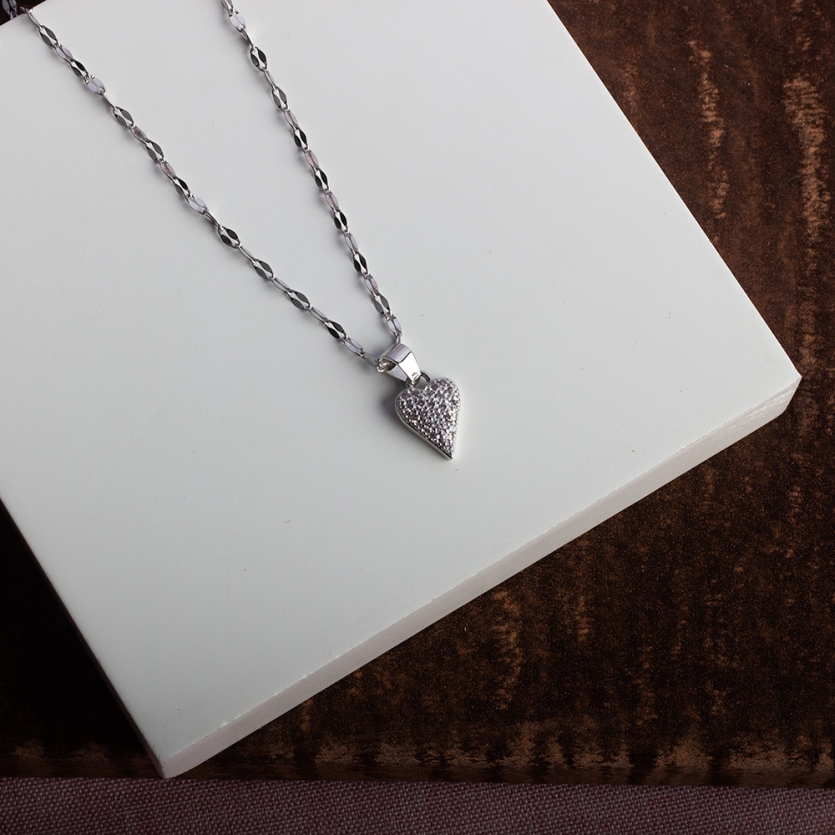 Colar Coração Prata Diana