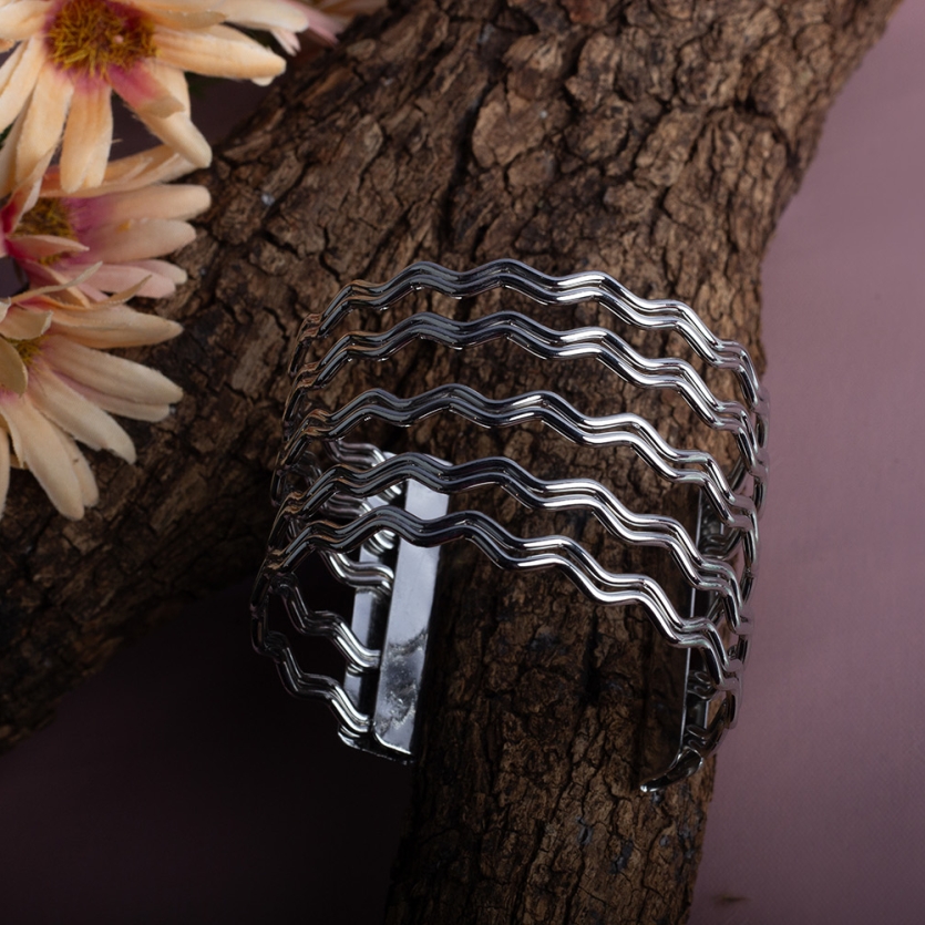 Bracelete Zig Zag Prata Zora