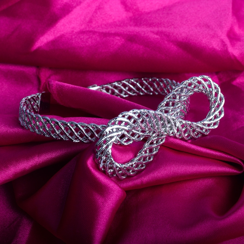 Bracelete Laço Prata Mia