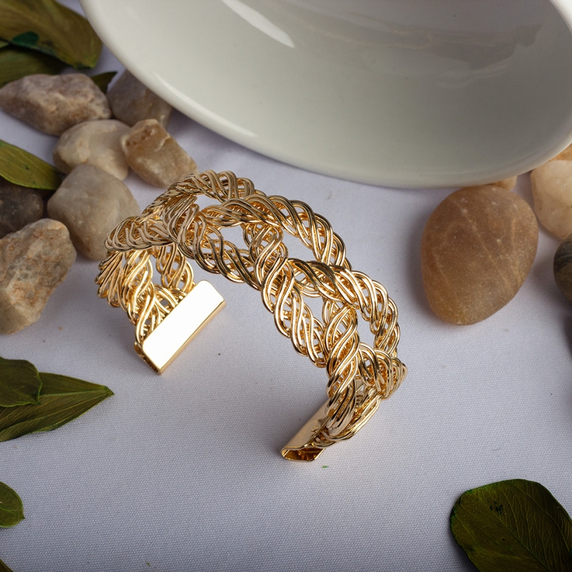 Bracelete Fios Dourado Karol