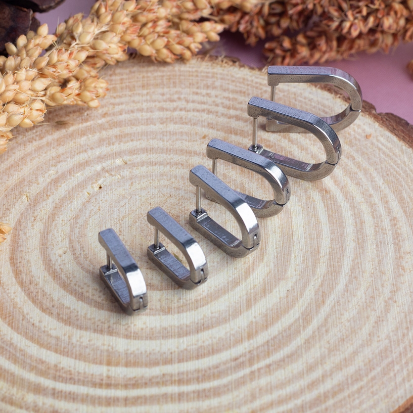 Brinco Trio Ferraduras Aço Inox Bel