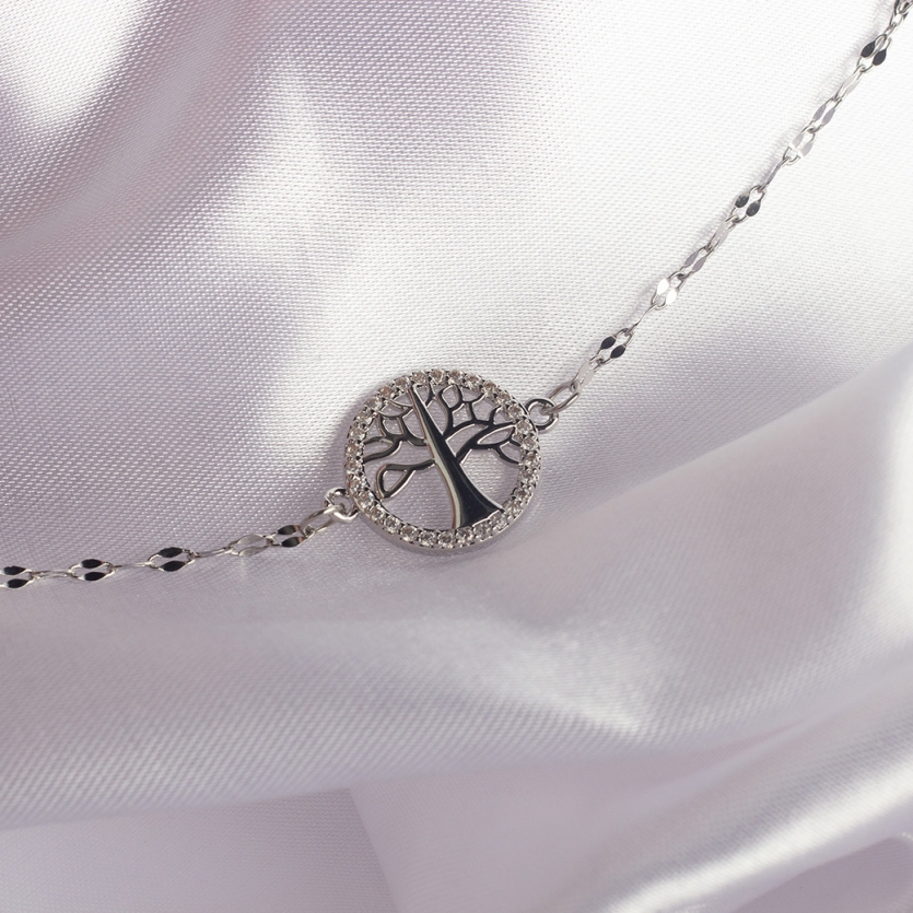 Pulseira Àrvore Da Vida Dourada Aço Inox Dandara