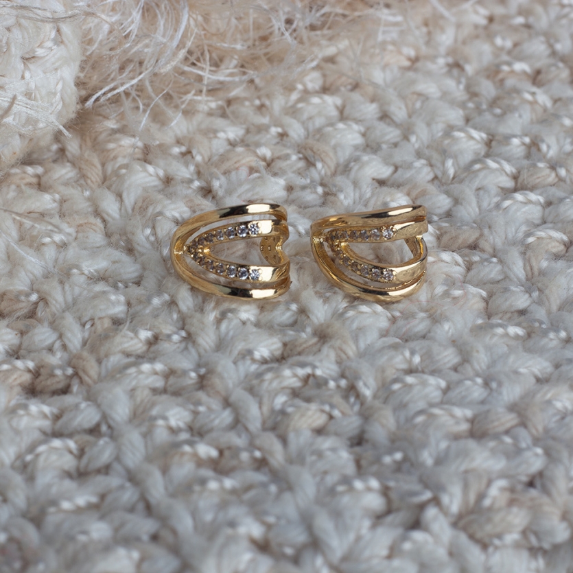 Brinco Dois V Dourado Marina