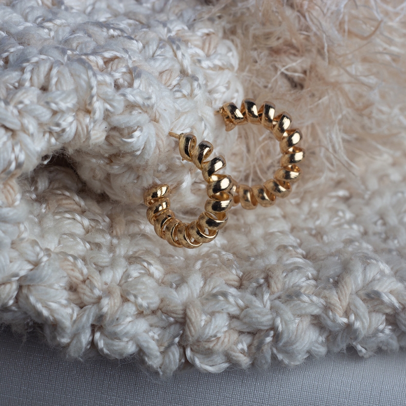 Brinco Argola Espiral P Dourada Maya