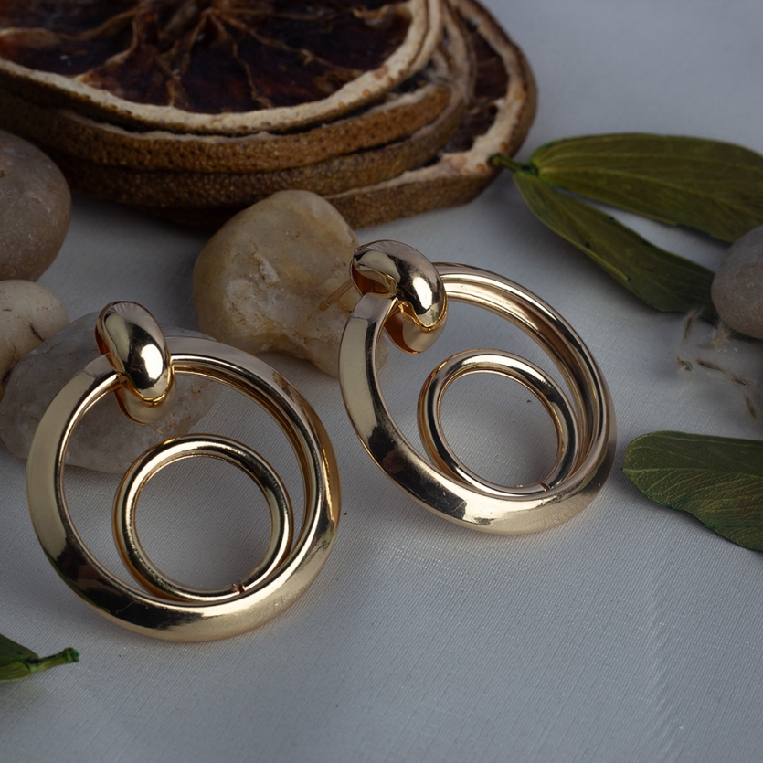 Brinco Elos Dourados Lola