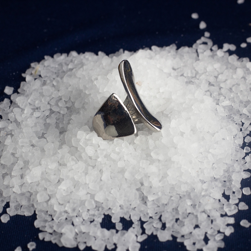 Anel Regulável Orgânico Prata