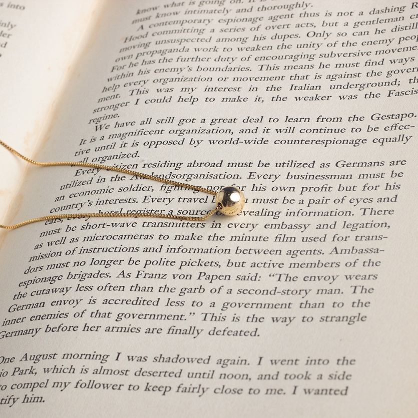 Colar Esfera Dourado Gisele