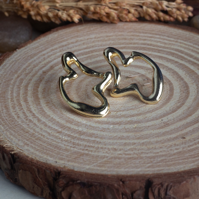 Brinco Orgânico Dourado Paty