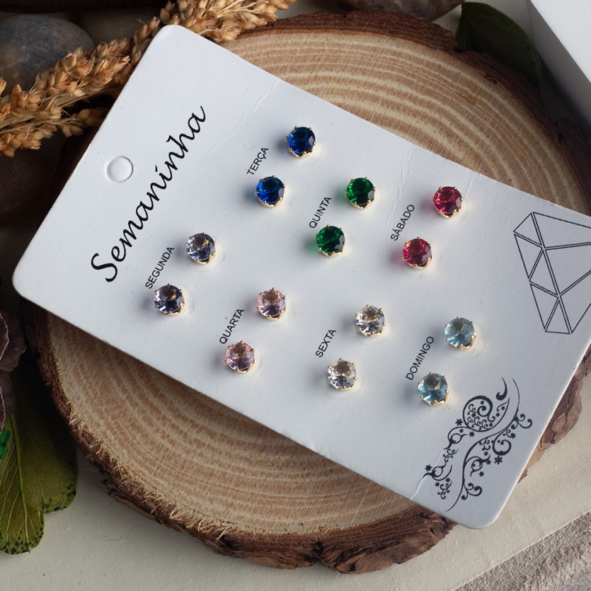 Brinco Semaninha Pontos De Luz Coloridos Melinda