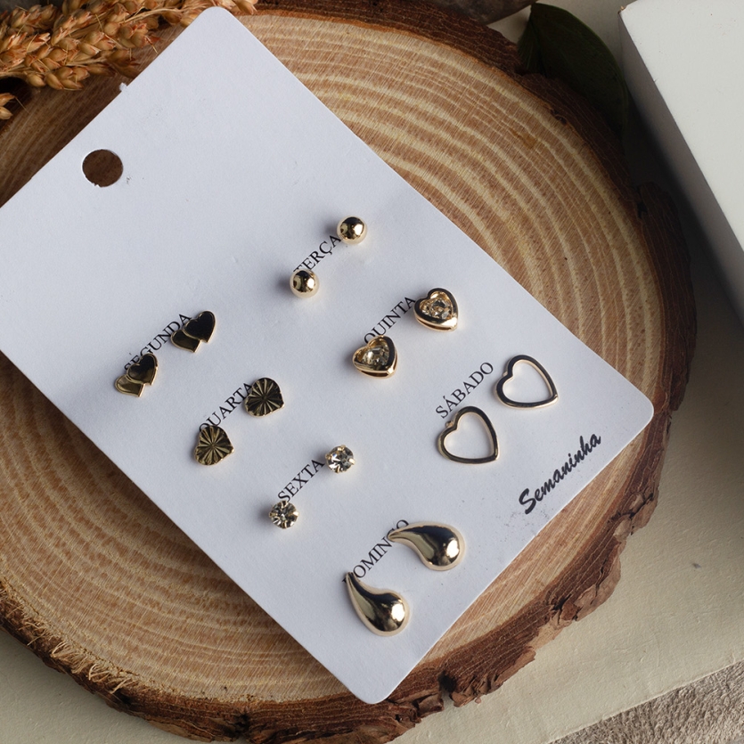 Brinco Semaninha Dourado Cláudia