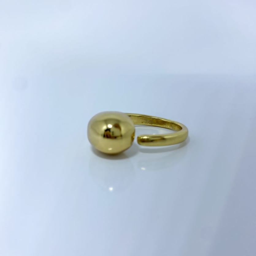 Anel Gota Regulável Dourado