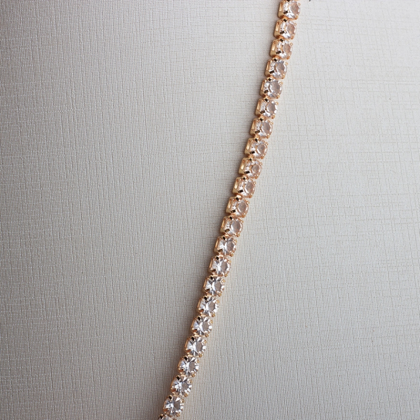 Colar Riviera Médio Dourado Celina