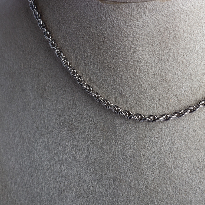 Colar Elos Entrelaçados Prata Dila