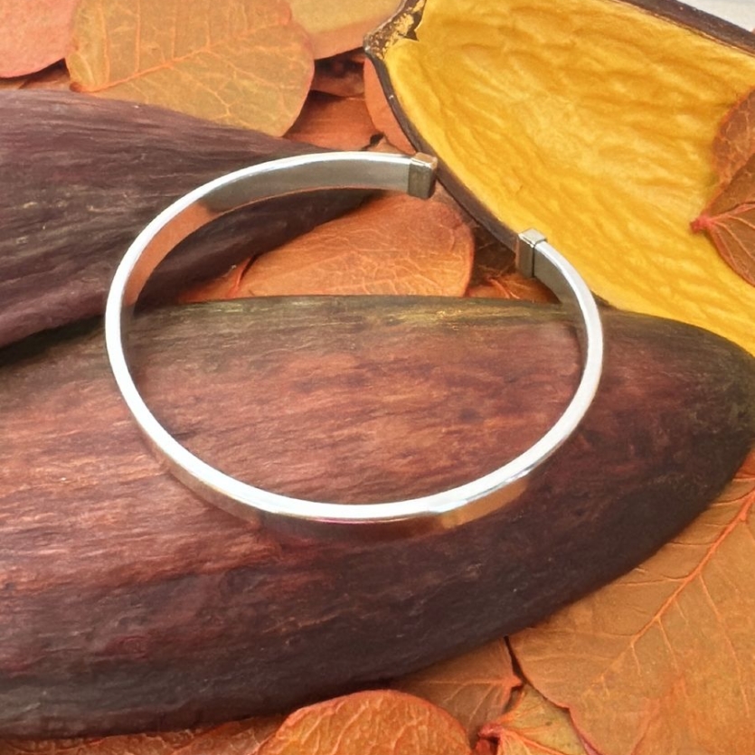 Bracelete Fio Quadrado Prata