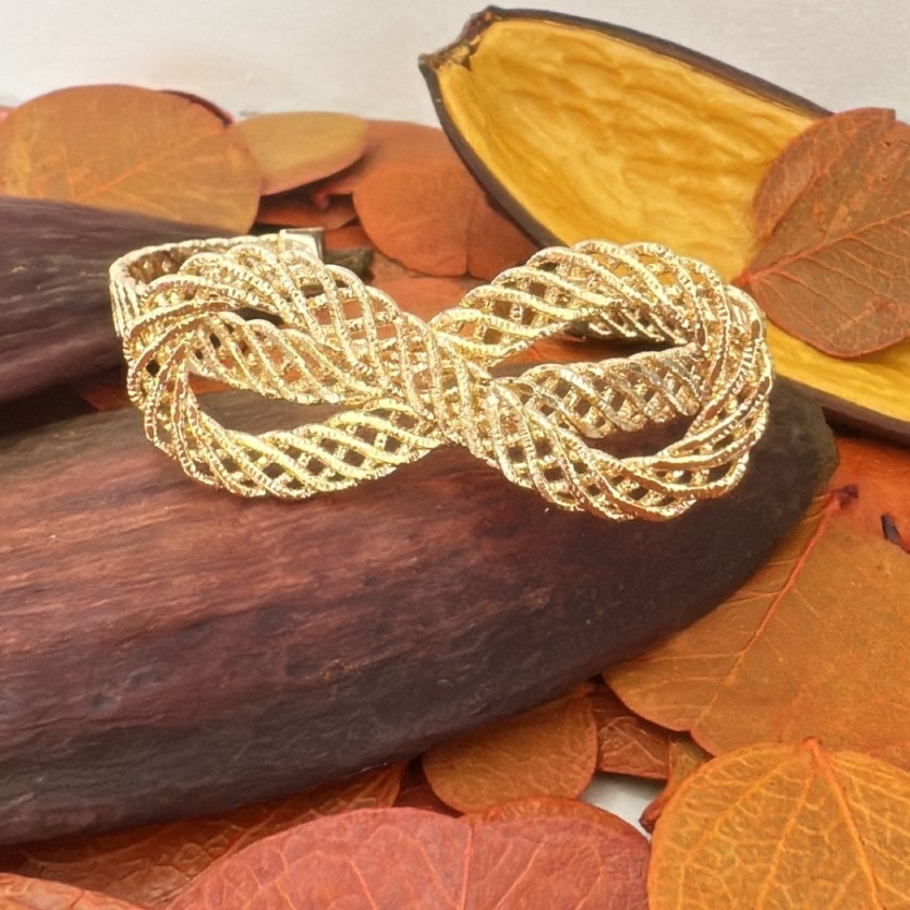 Bracelete Laço Dourado
