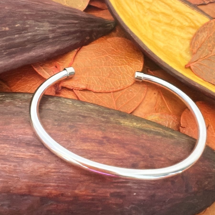 Bracelete Tubo Prata